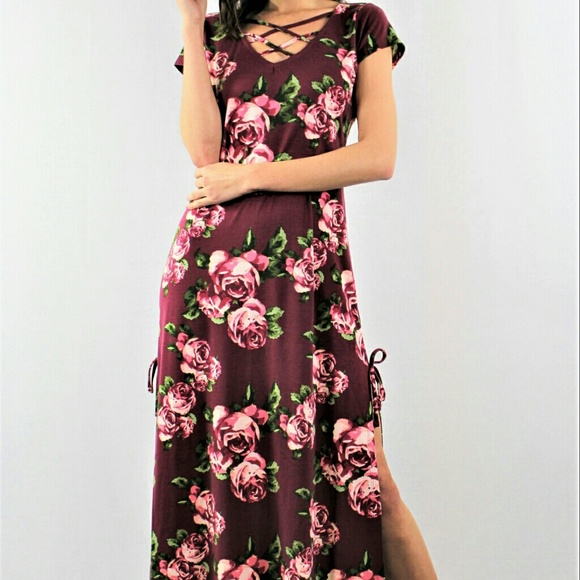 🌻⬇🌹MD&LG LEFT!! Floral Maxi Dress - Picture 2 of 3